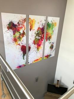 Un triptyque original en déco murale