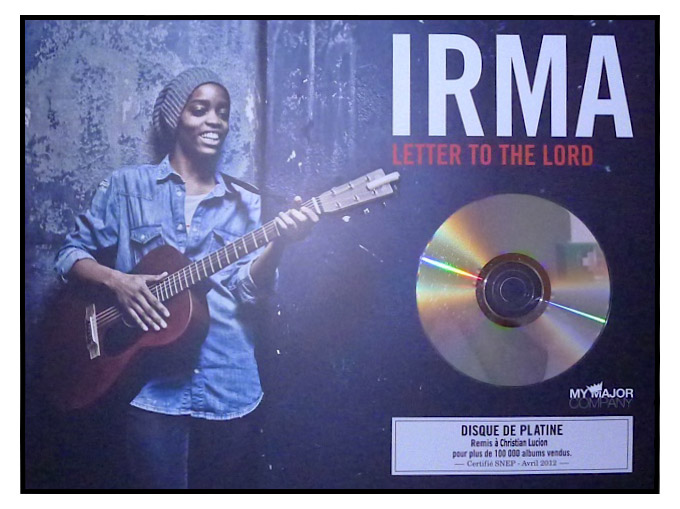 IRMA - Disque de PLatine